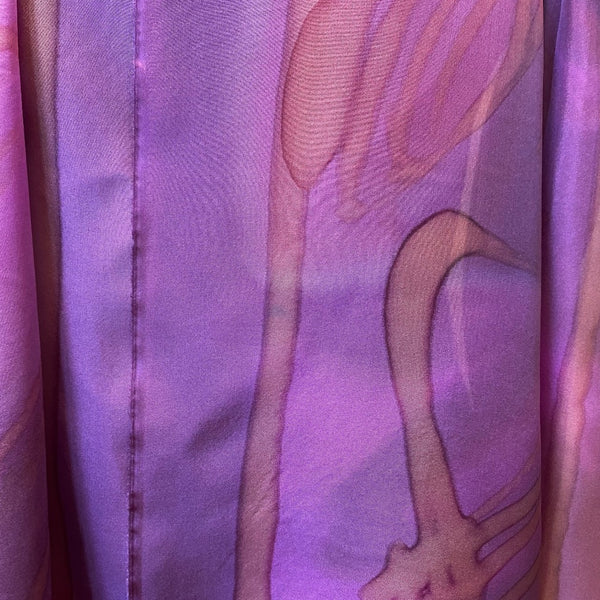 Pink and fuchsia large painted hand silk shawl, art scarf, art to wear, designer scarf