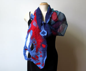 Hand felted & Eco Art Scarves