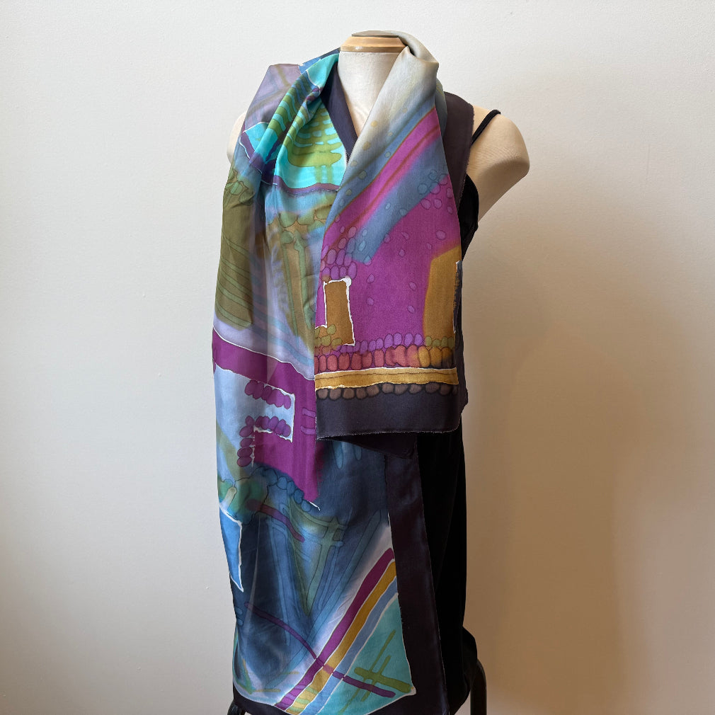 Handpainted silk scarves – Dana Roman Art